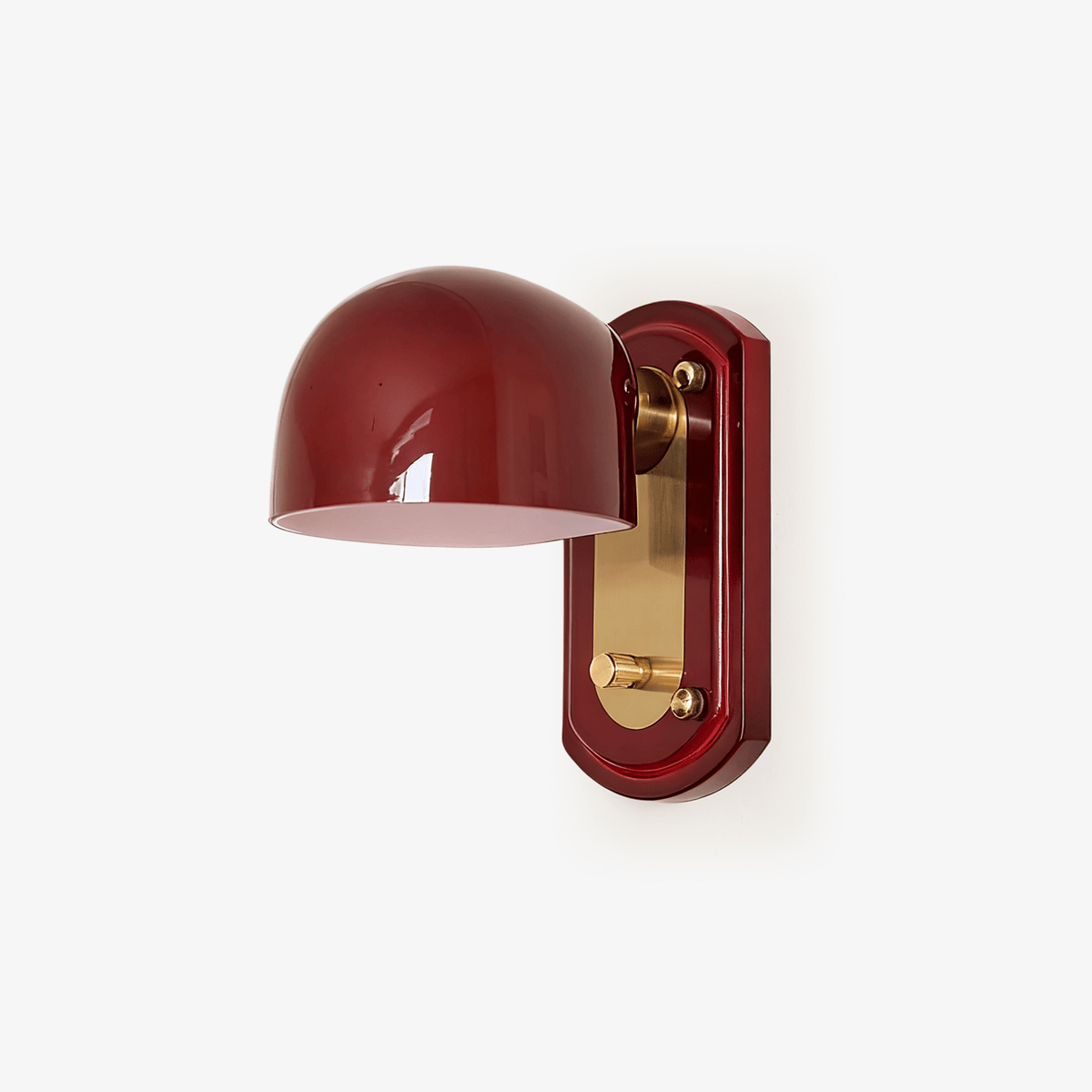 Rufus Scarlet Dome Wall Sconce