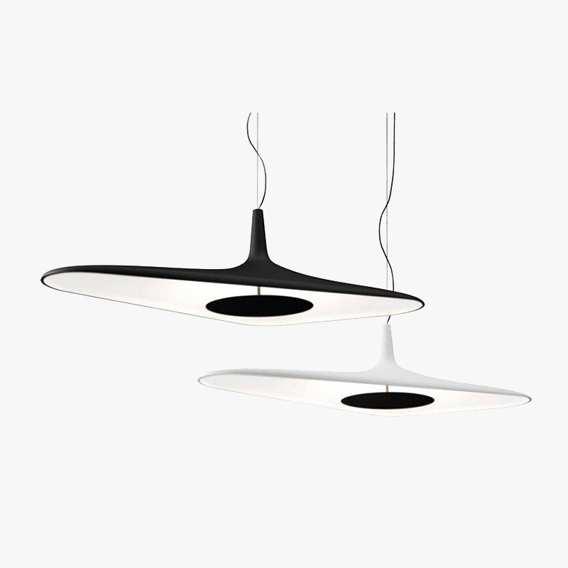 Hokupud Modern Minimalist ResinCreative Pendant Light, Black/White