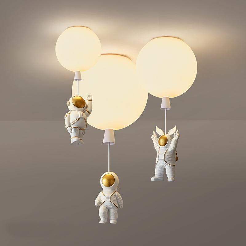 Fupogan Astronaut Balloon Flush Mount Ceiling Light, L 20/25/30/35cm
