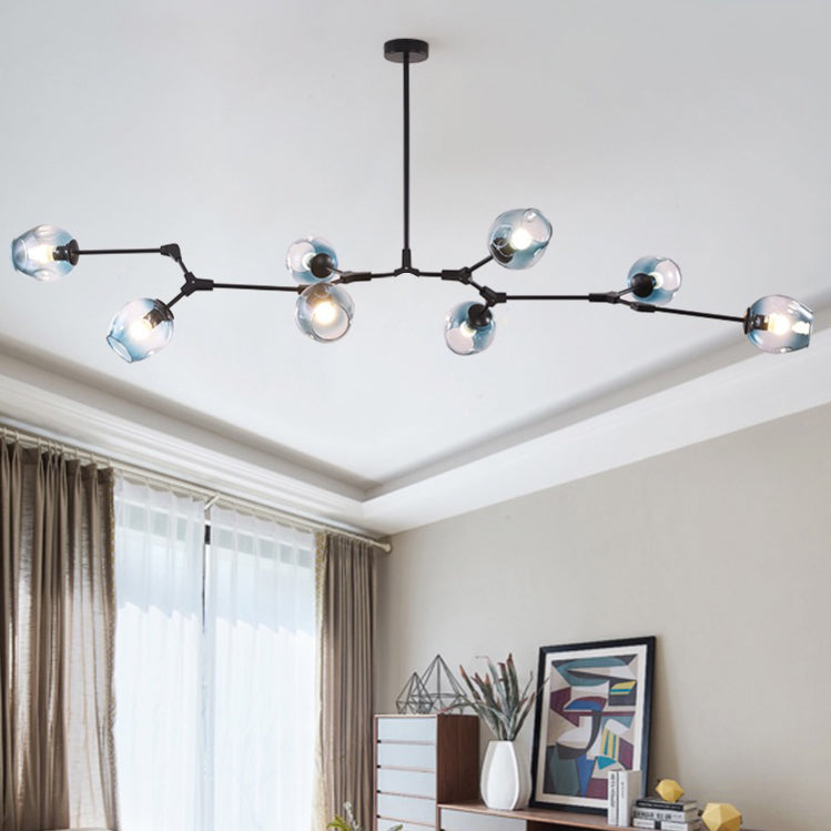 Zerin Nordic Modern Glass Pendant Light Clear Bubble-Neutral Decor