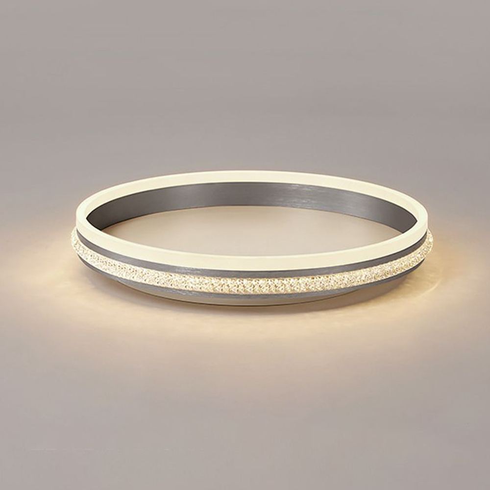 Pilodon Modern Ring Metal/ Flush Mount Ceiling Lights, Silver