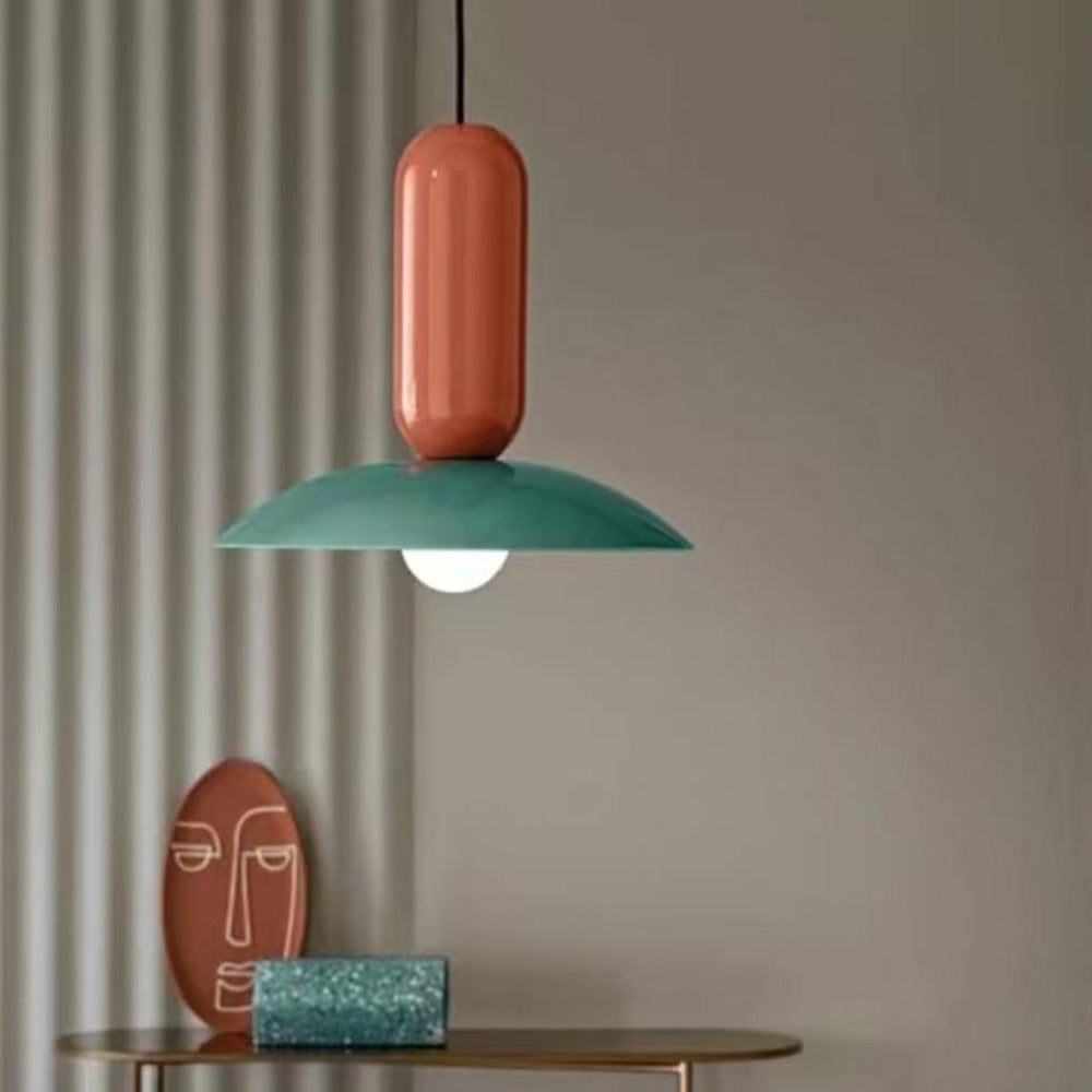 Ledusel Nordic Creative Colorful Pendant Light, Metal
