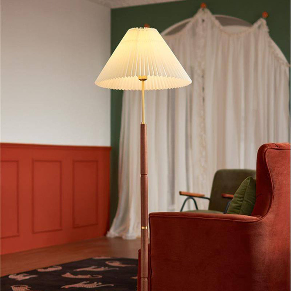 Cariker Pleated Floor Lamp, 2 Colour