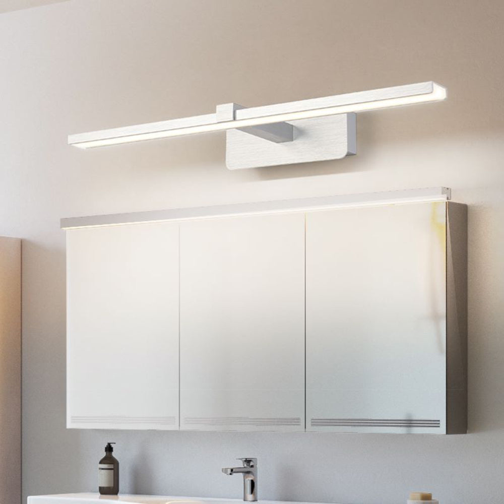 Belemus Nordic Linear Mirror Front Wall Lamp, Silver