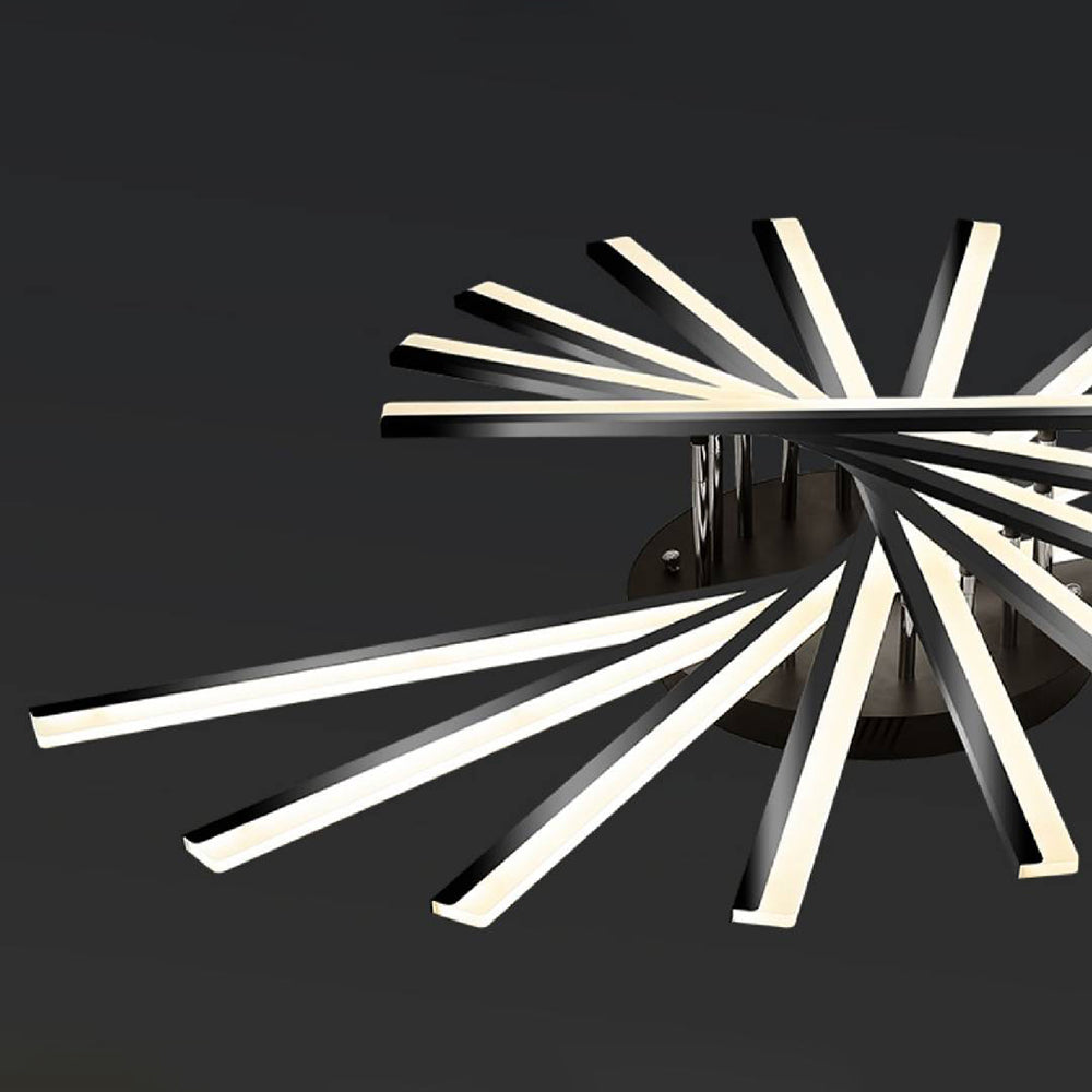 Nobudat Linear Flush Mount Ceiling Light, 4 Colour