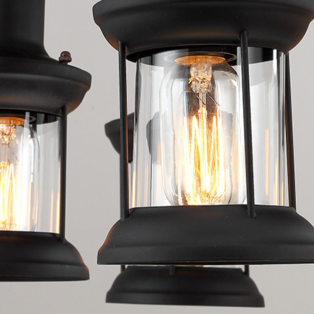 Mopukud Retro Rudder Metal & Wood Pendant Light, 6 Heads