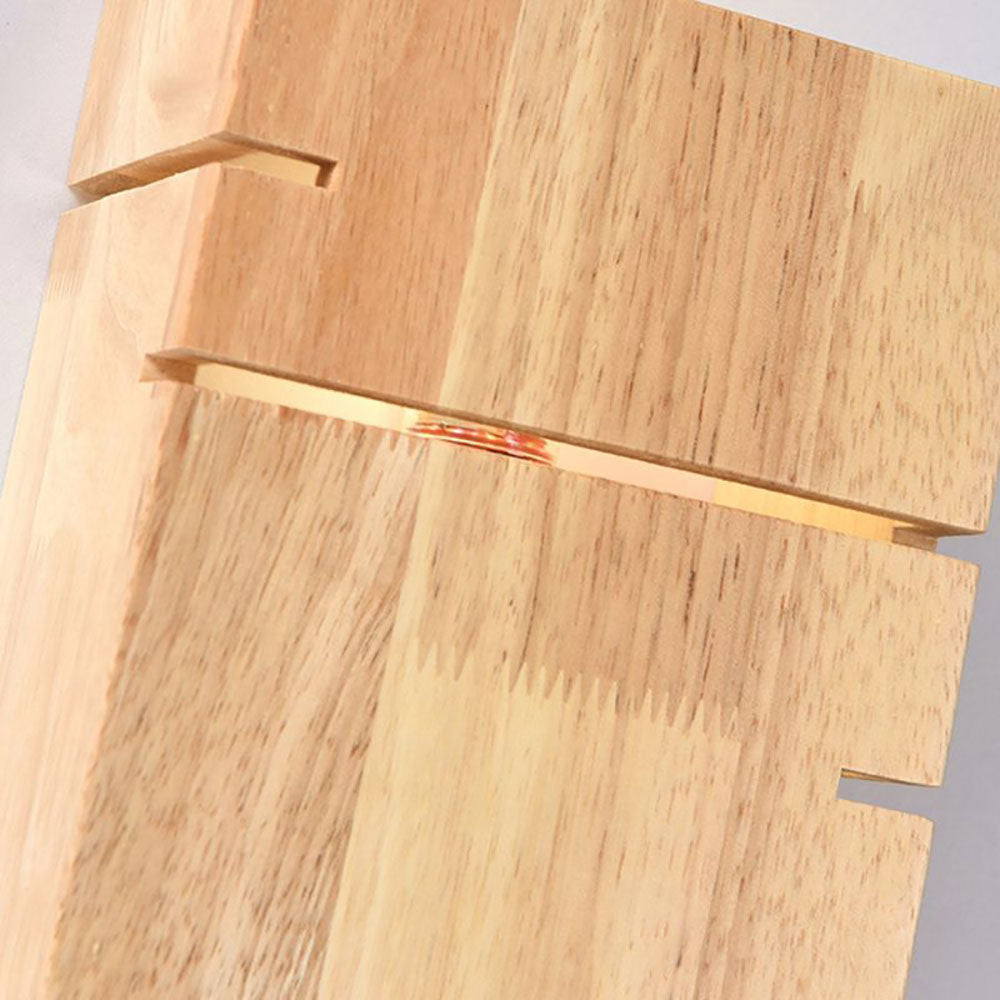 Vitikot Wall Lamp Rectangular Minimalist, Mounted Bedside, Wood, Bedroom