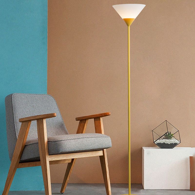 Zatenim Modern Cup Floor Lamp, Multi Colors, Metal/