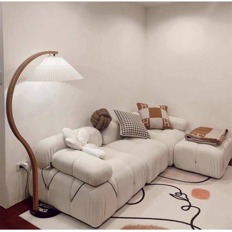 Punubak Unique LED Floor Lamp, Wood/Metal, Living Room