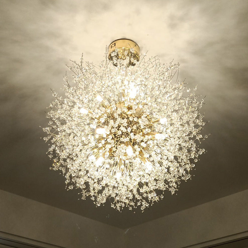 Wagebor Elegant Dandelion Minimalist Luxury Pendant Light, Gold/Chorme