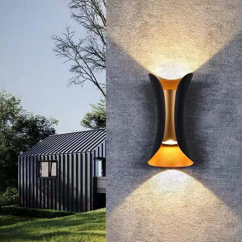 Calyxor Wall Lamp Curved Outdoor Wall Mounted LED-Neutral Decor