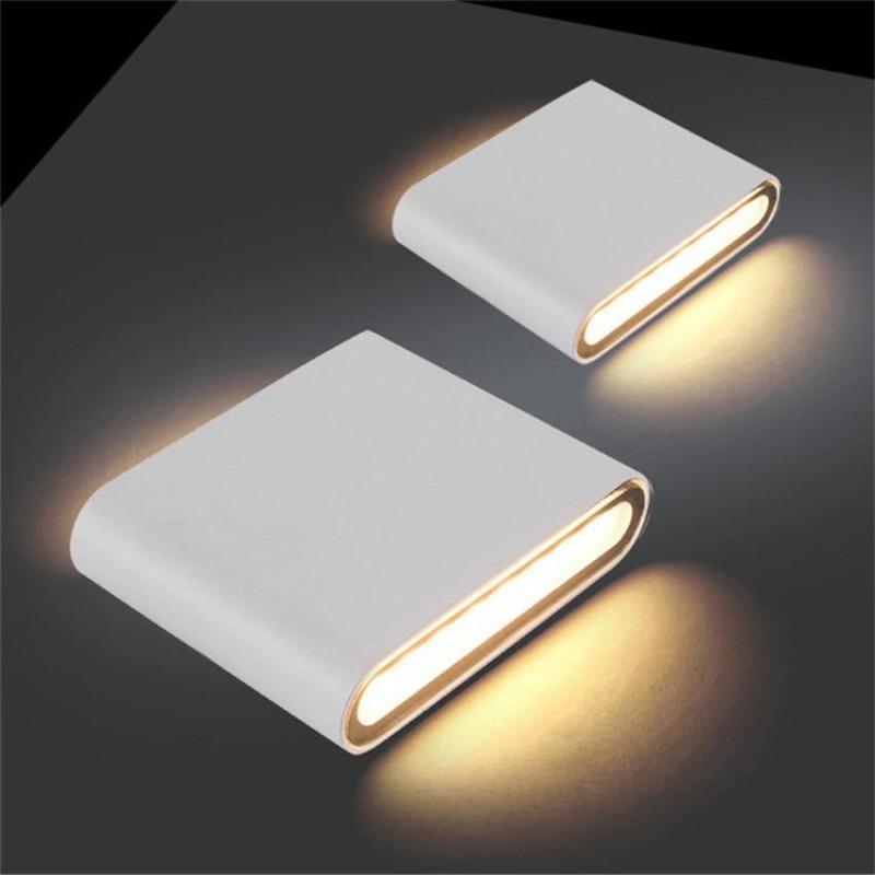 Orix Modern Rectagulart Waterproof Outdoor Wall Lamp, Black/White-Neutral Decor