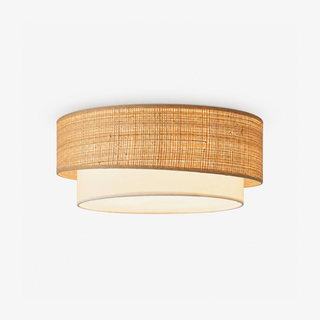 Dalescombe Raffia Flush Mount