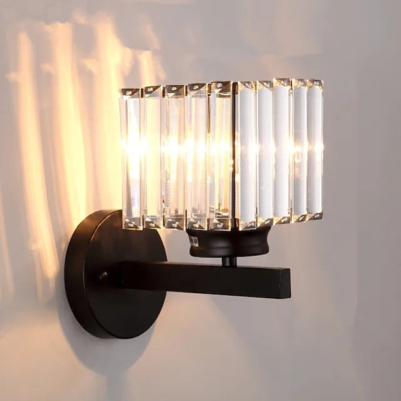 Mebavud Modern LED Crystal Wall Lamp Square, Round