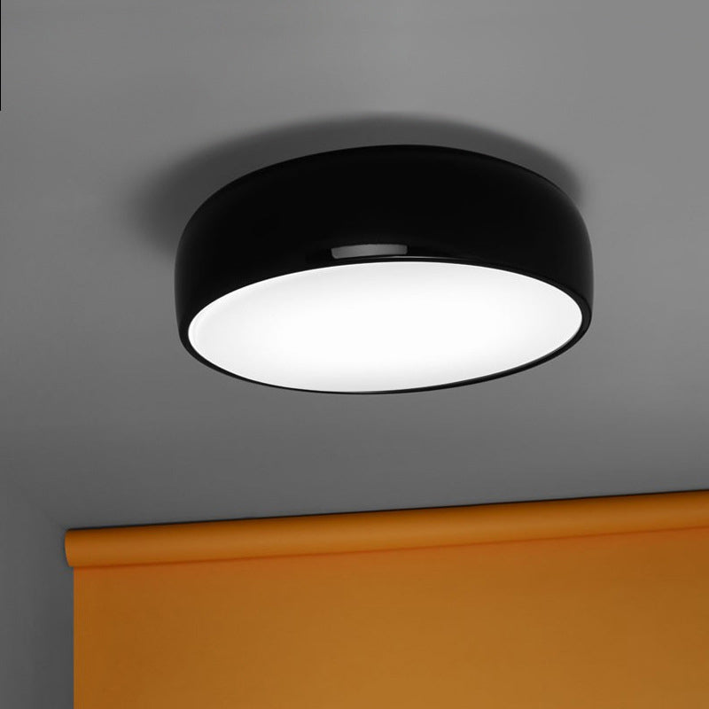 Febagin Modern Dish Shaped Metal Ceiling Light, Black/White