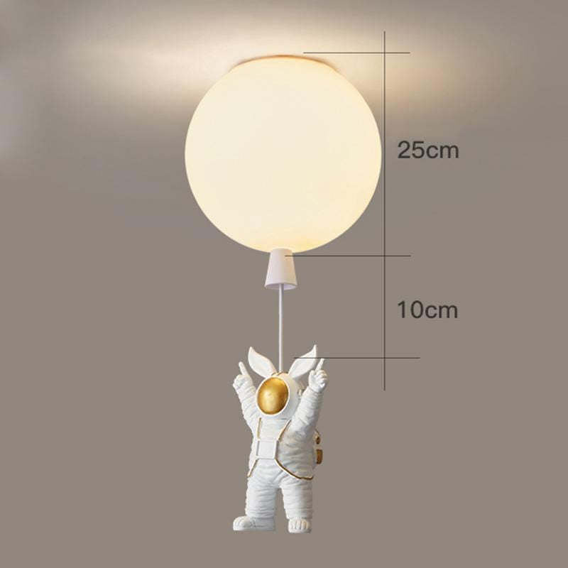 Fupogan Astronaut Balloon Flush Mount Ceiling Light, L 20/25/30/35cm