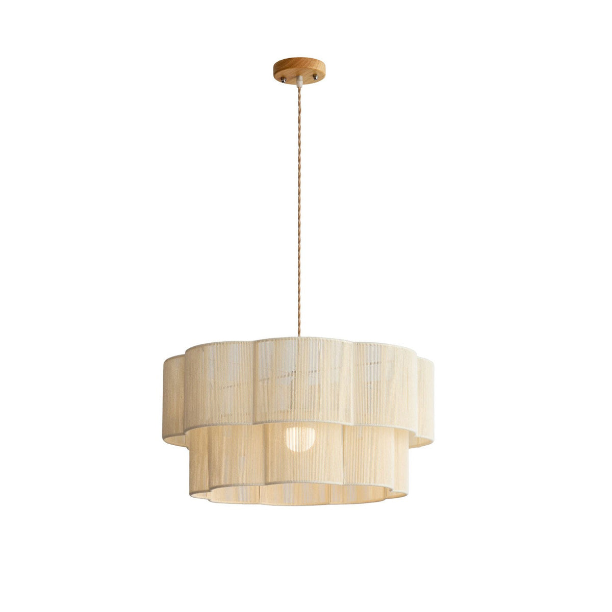 Jensoncombe Cotton Cord Pendant Lamp