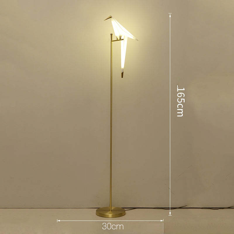 Merenar Nordic Bird Table /Floor Lamp, Gold, 1/2/3 Light