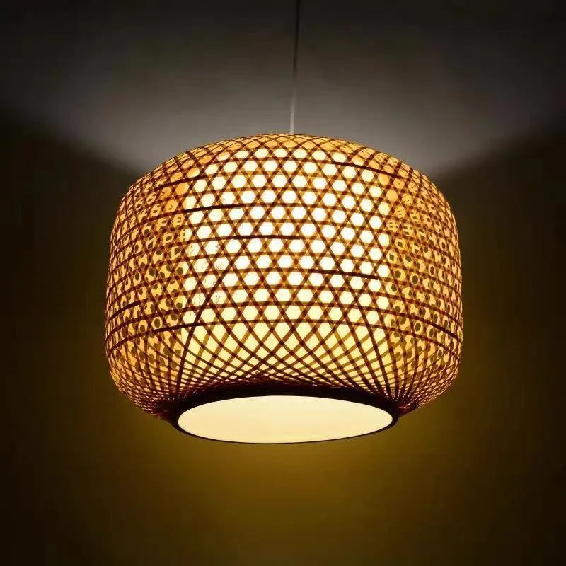 Zediros Natural Rattan Bamboo Pendant Light Lighting