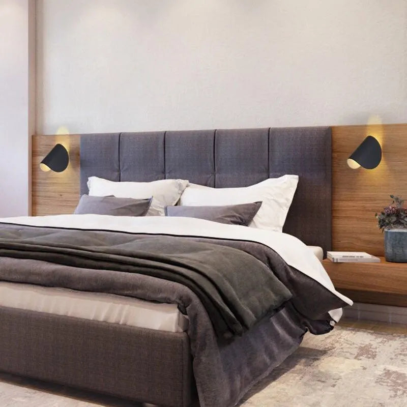 Kio LED Wall Reading Lamp 360° Rotatable, Bedside & Living Room-Neutral Decor