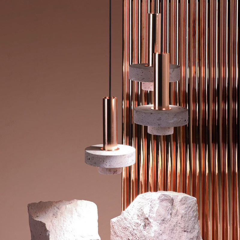 Fasekom Modern LED Art Deco Colorful Pendant Light, Terrazzo