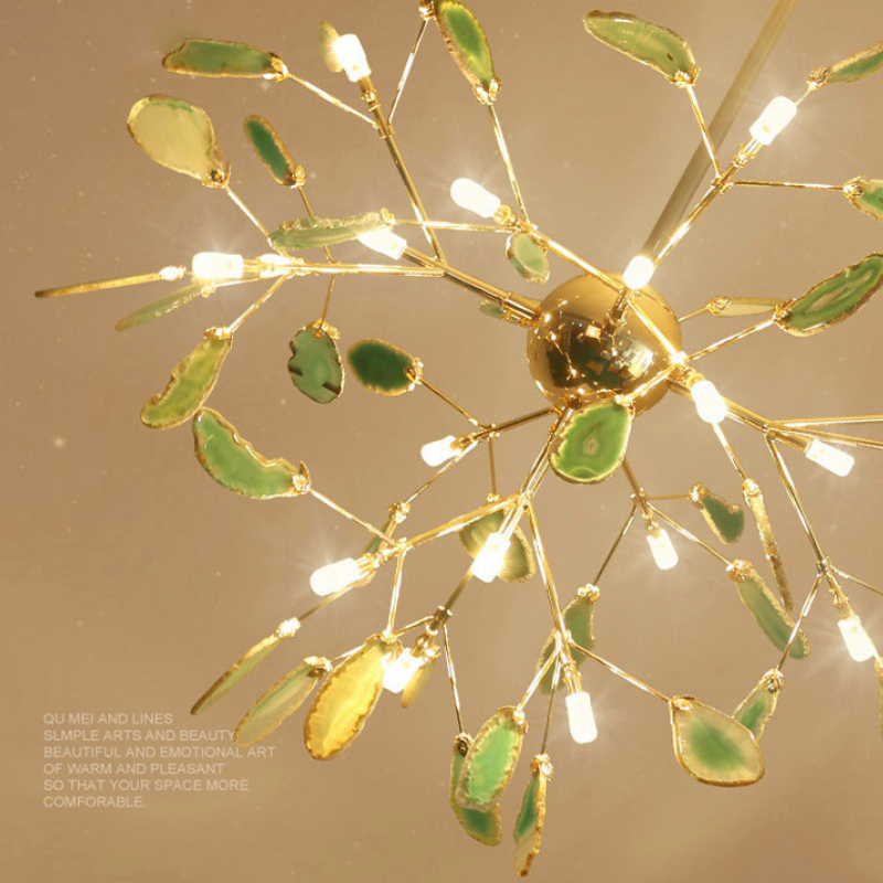 Jadekit Agate Creative Colourful Chandelier Bedroom/Living Room