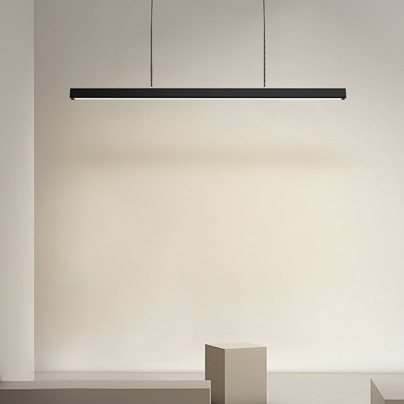 Eron Minimalist Classic Black & White Linear Pendant Light-Neutral Decor