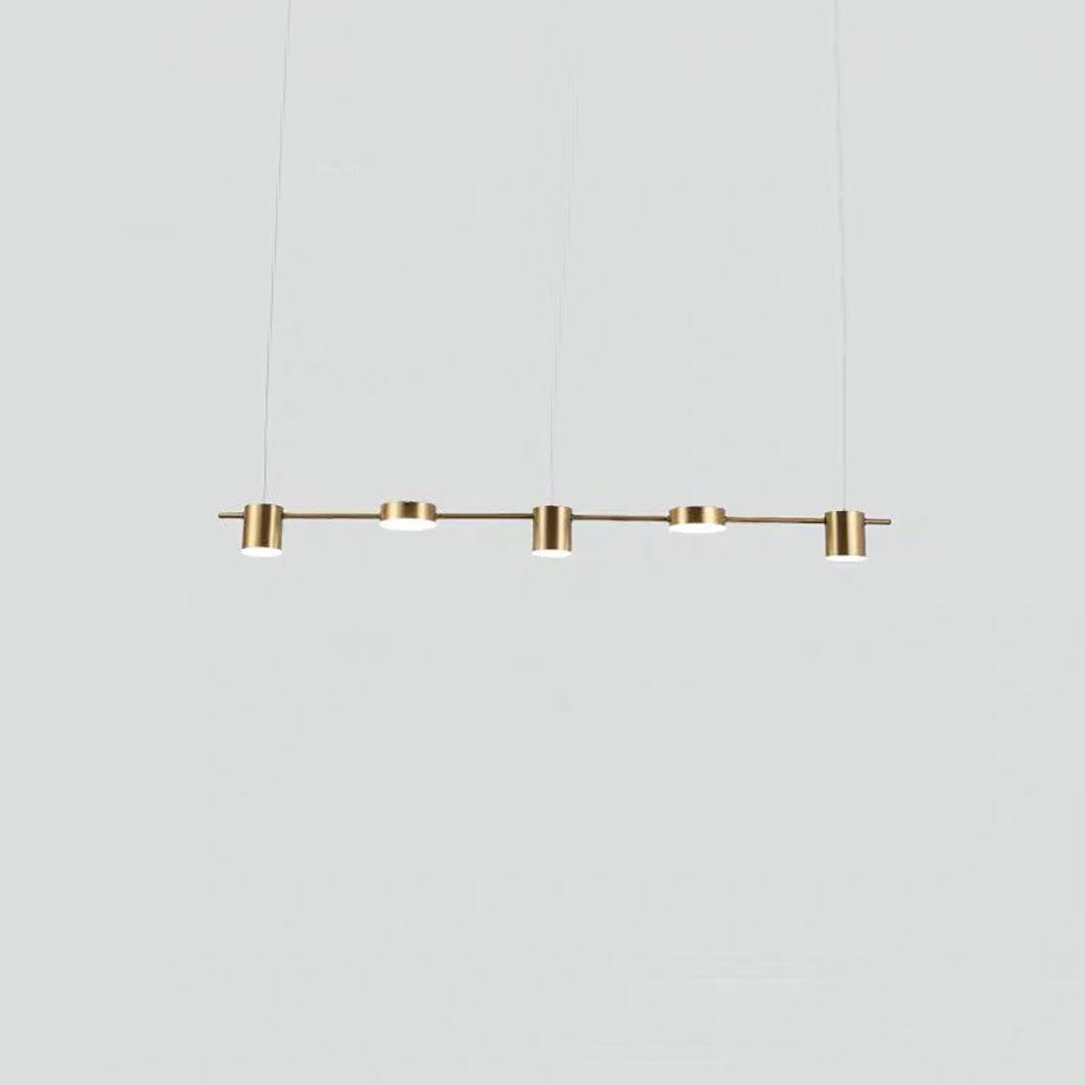 Melorot Minimalist Multi Metal Pendant Light, Black/Gold