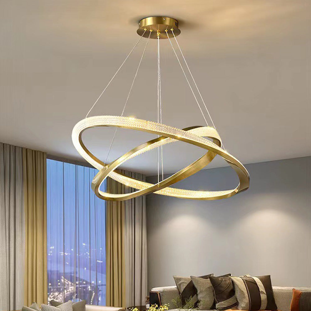 Cilavul Pendant Light, Aluminium & Arcylic, 1/2 Rings, 2 Color