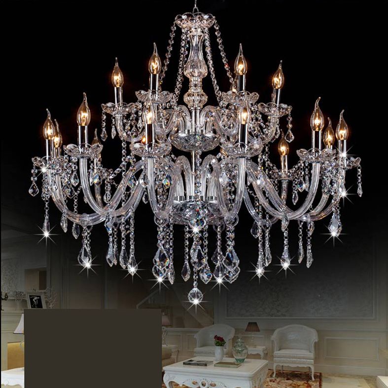 Depaner Luxury Candlestick Clear Crystal Chandelier