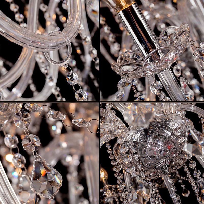 Depaner Luxury Candlestick Clear Crystal Chandelier