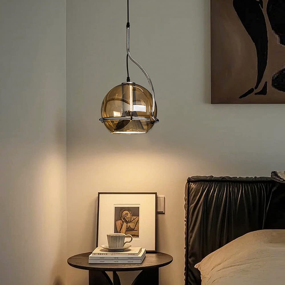 Tepedodu Vintage Pendant Light Glass Living Room/Bedroom/Dining Room