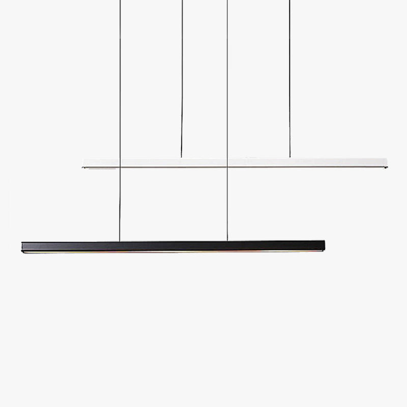 Eron Minimalist Classic Black & White Linear Pendant Light-Neutral Decor