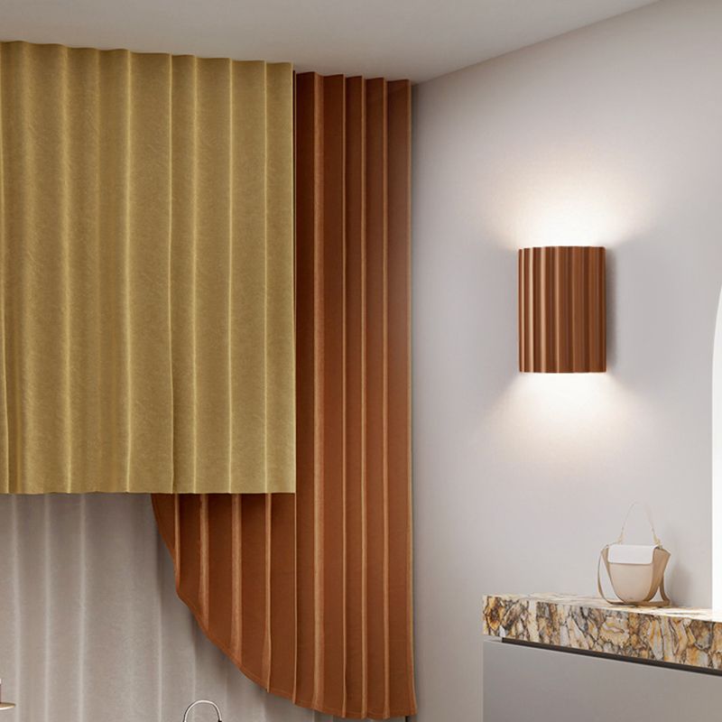 Orvian Wall Lamp Semi-cylindrical Resin-Neutral Decor