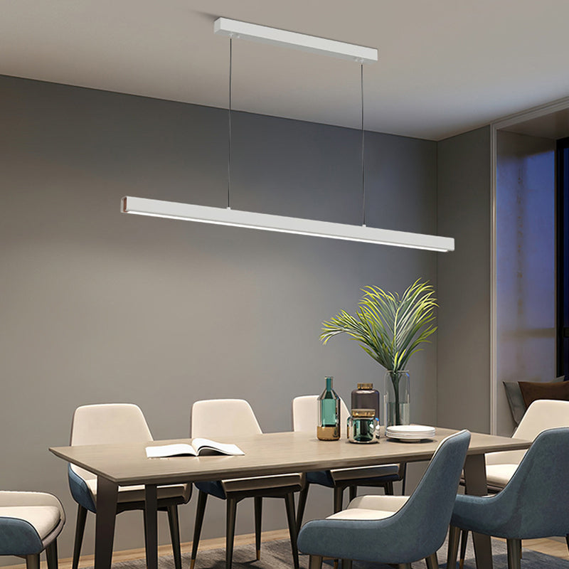 Eron Minimalist Classic Black & White Linear Pendant Light-Neutral Decor