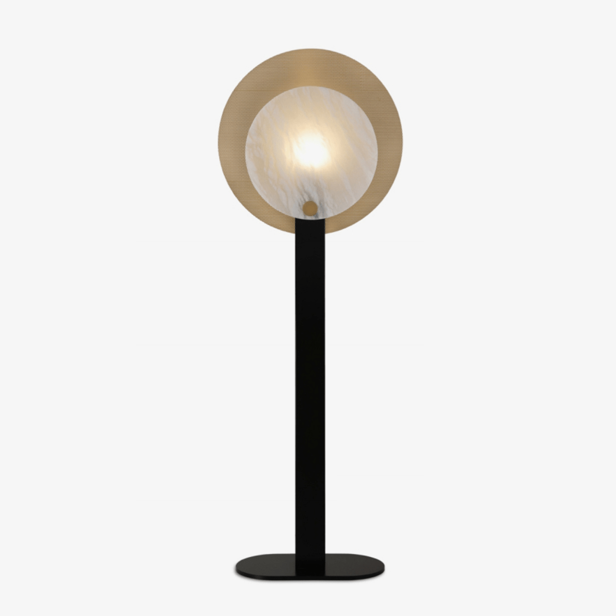 Mosaic Elegance Alabaster Floor Lamp