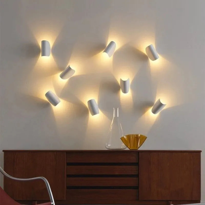 Kio LED Wall Reading Lamp 360° Rotatable, Bedside & Living Room-Neutral Decor