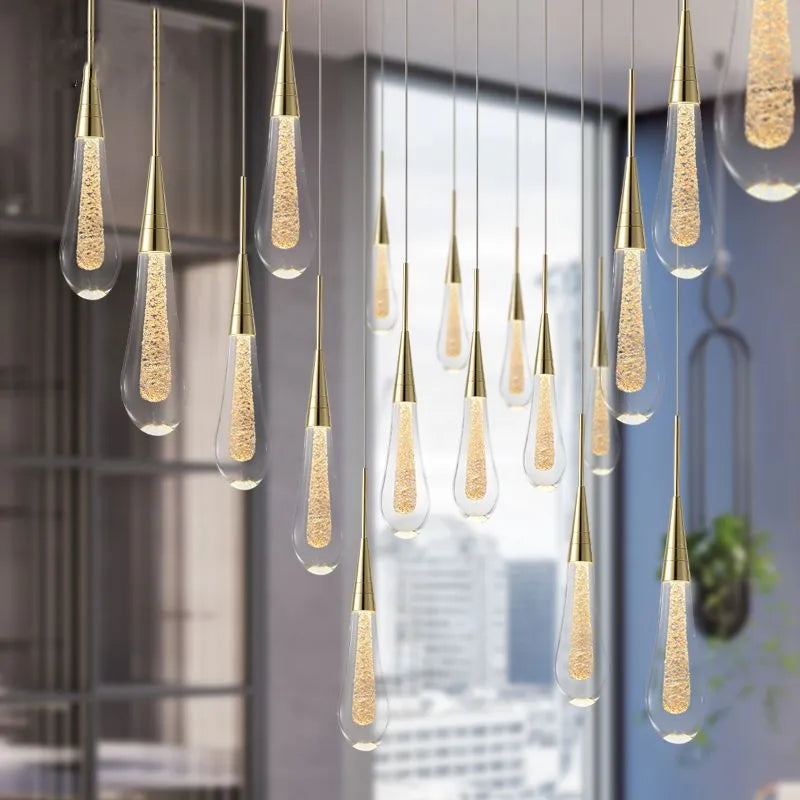 Orlith Pendant Light Gold Crystal-Neutral Decor