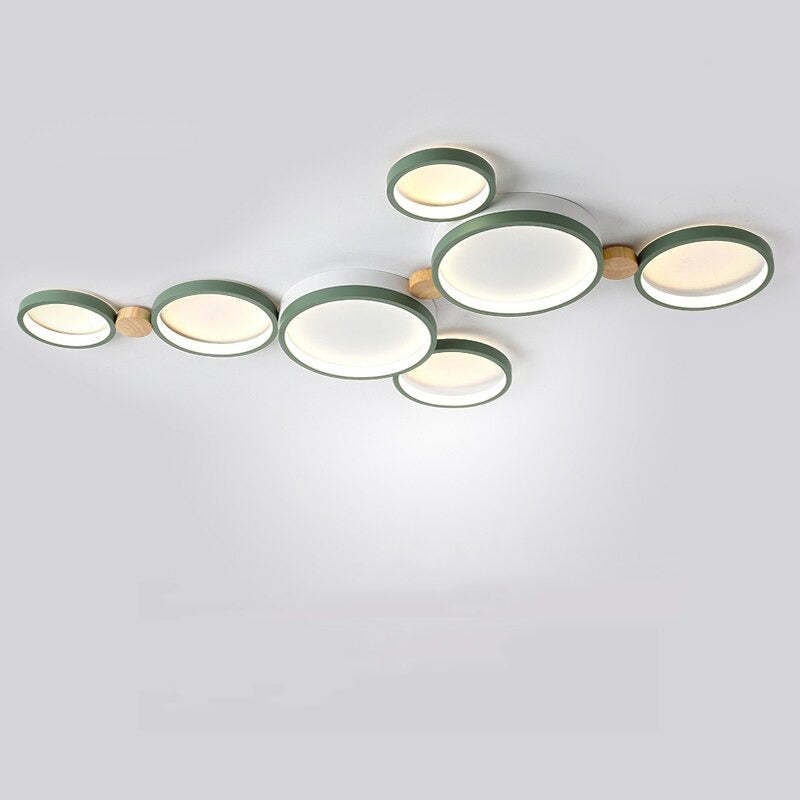 Famitok Round Flush Mount Ceiling Light 3 Colour 3/4/5/6/7 Heads