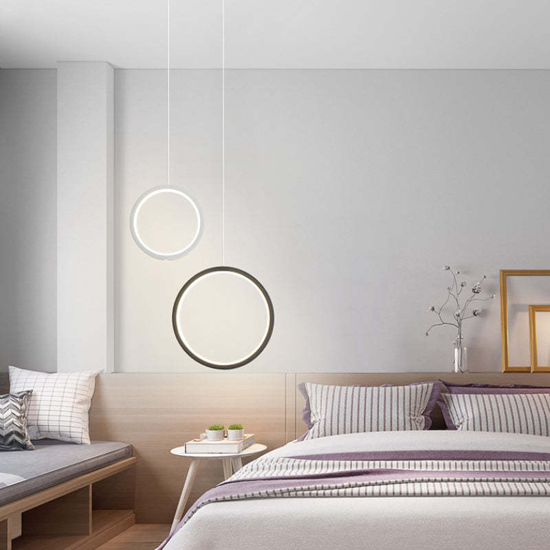 Kori Modern LED Pendant Light Black/White Living Room-Neutral Decor