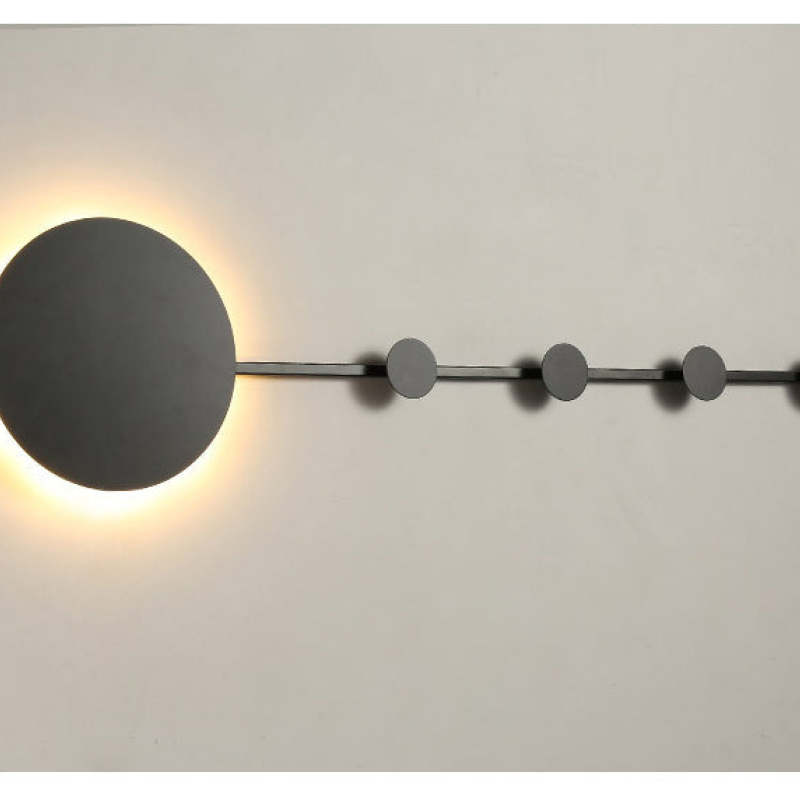 Zisabal LED Porch Wall Hanging Coat Rack Creative Wall Lamp