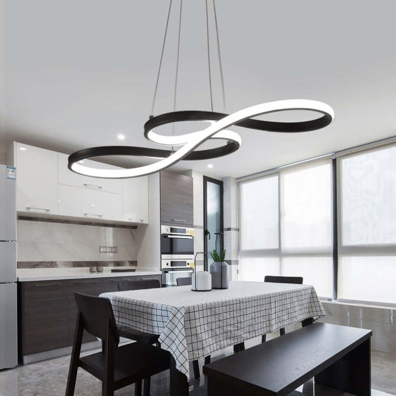 Nerin Musical Note Pendant Light, Black & Gold-Neutral Decor