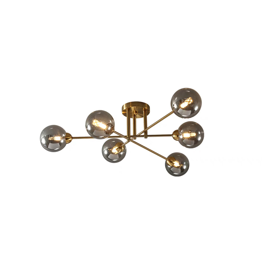 Zovokil Industrial Glass Globe Chandelier LED, 6 Style