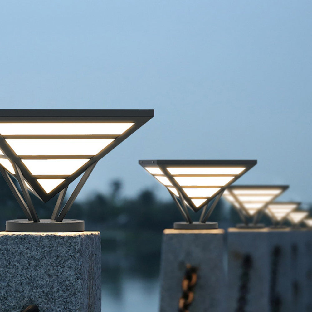 Vonugis Modern Diamond Metal Outdoor Landscape Pathway Light
