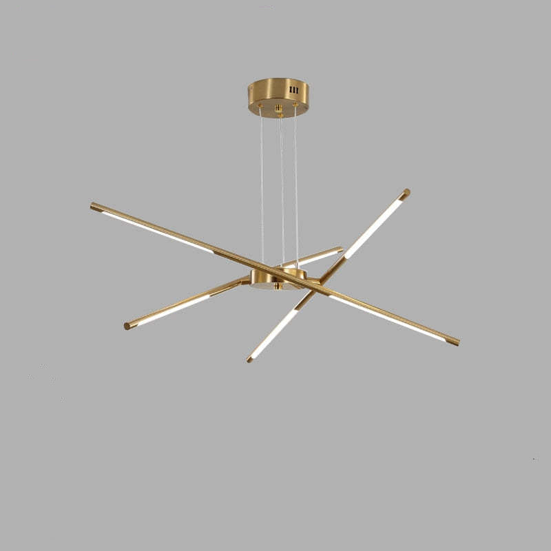 Fonekul Pendant Light, Black/Gold, 6/8/10/12 Heads