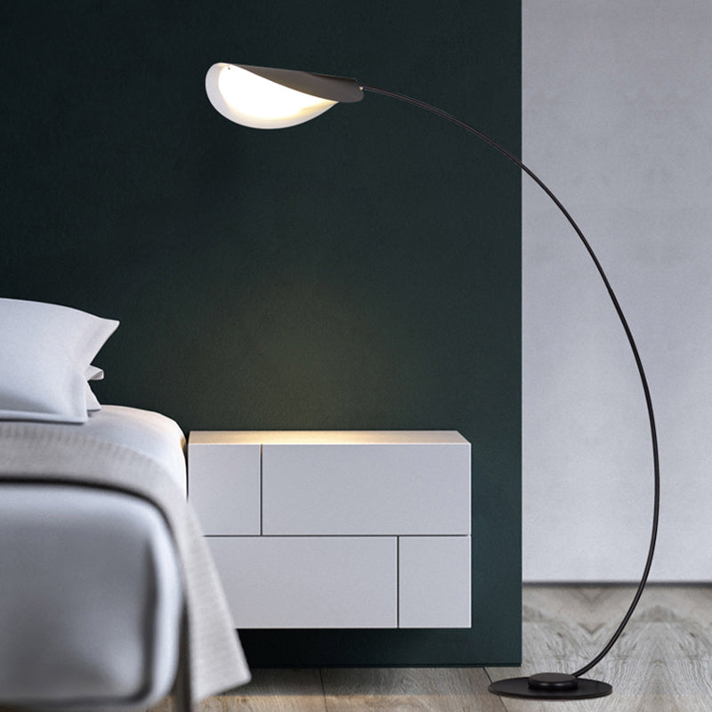 Savusut Modern Arch Metal Floor Lamp, Black