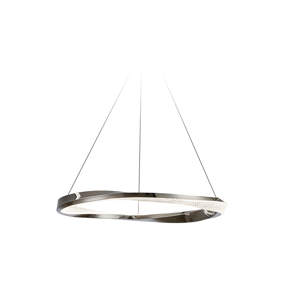 Hapemum Minimalist Ring Spiral Shape Pendant Light,Gold