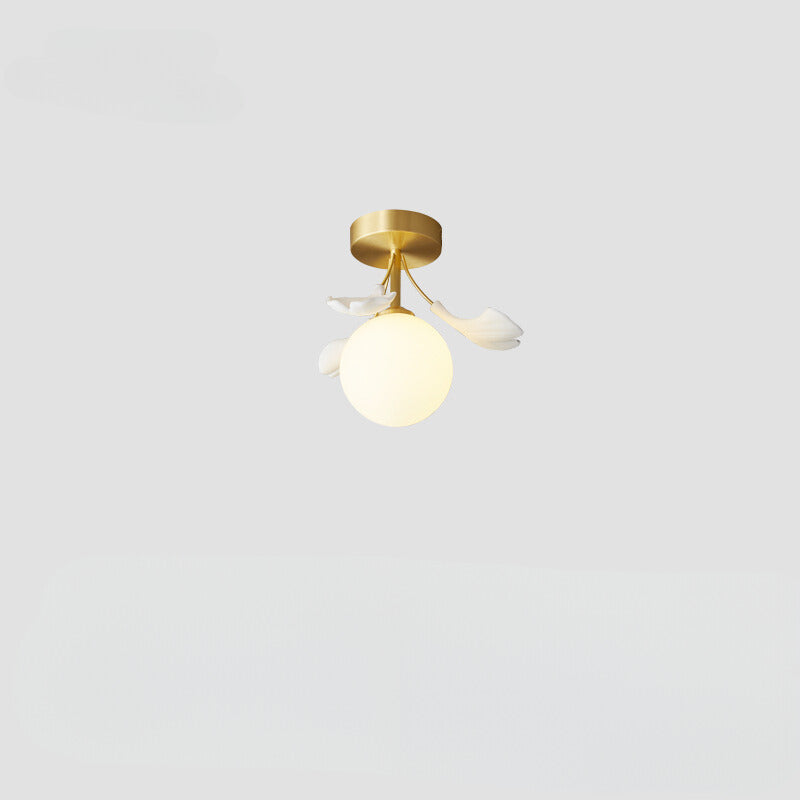 Gimageni Luxury Minimalist Chandelier Creative Leaf Glass Living Room