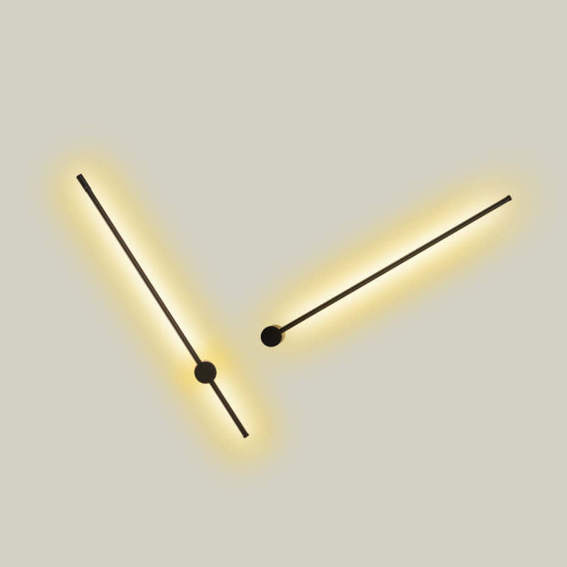Genukot Modern Minimalist LED Wall Reading Lamp, Black