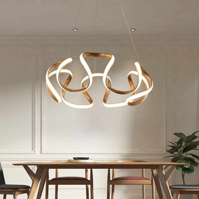 Evren Modern Irregular Flower Pendant Light, 3 Colors-Neutral Decor